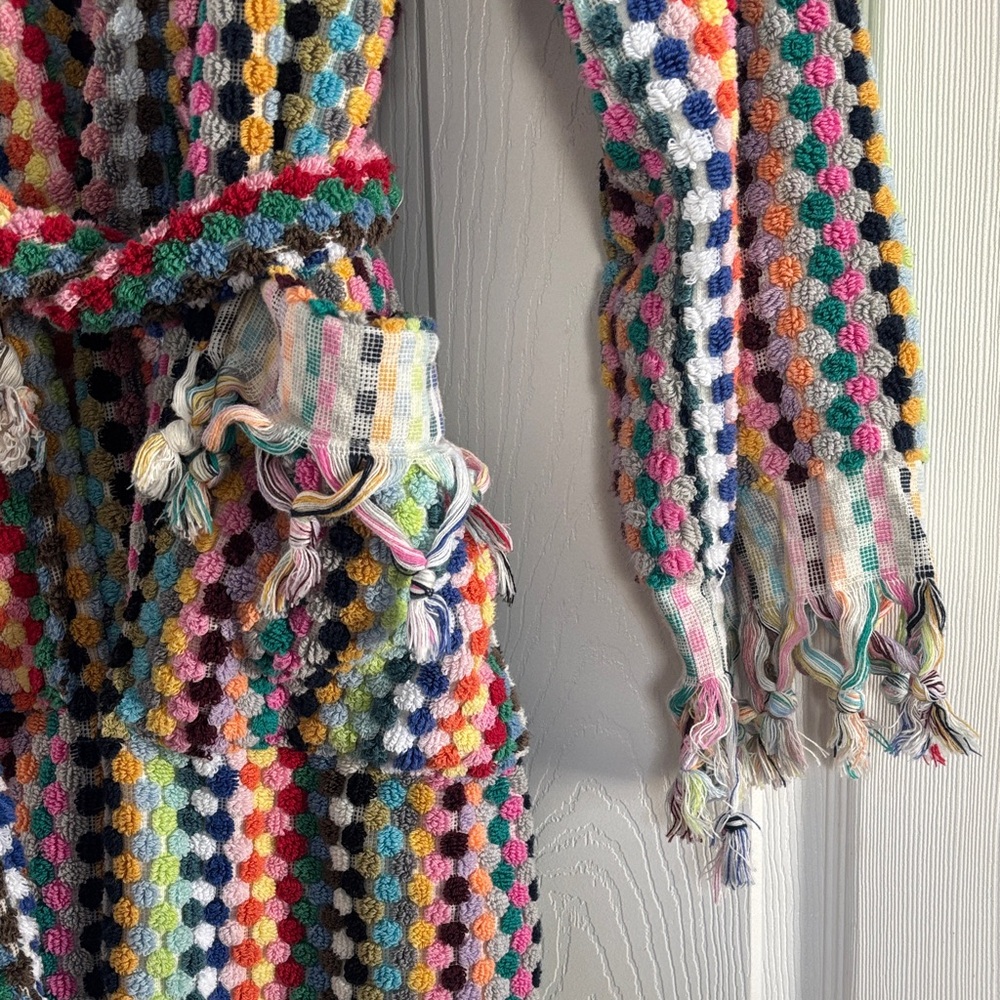 Multicolor Striped Hooded Robe - Picture 3 of 13